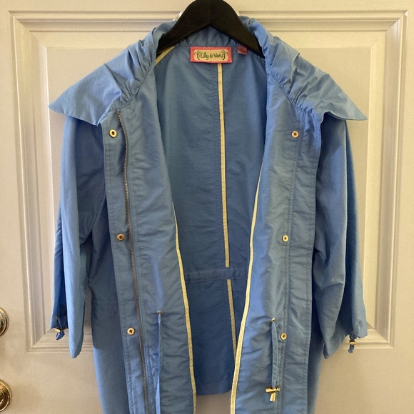 Lilly & Van Anorak Jacket With Bungee Detail/Blue/Medium/NEW/NEVER WORN! - Picture 4 of 5